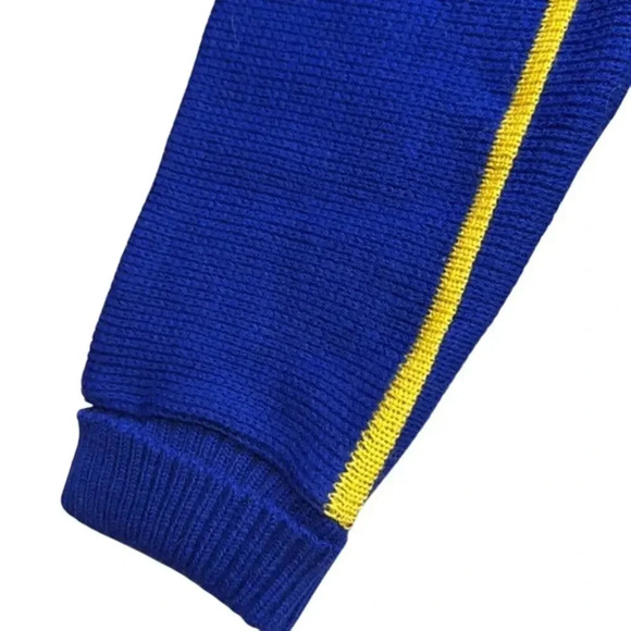 Vintage Unisex B.S.R. Blue Ski Winter Knit Wool Blend Sweater Size Medium (M) - Picture 4 of 7